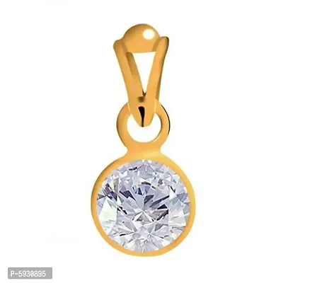 White zircon  gemstone pendant for astrological benefits-thumb0