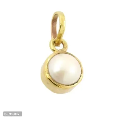 Pearl moti gemstone pendant for astrological benefits