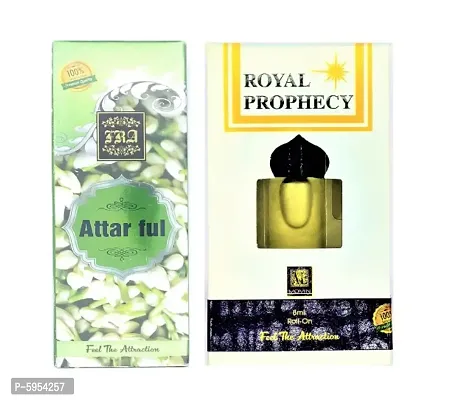 Royal prophency Attar and Attar Full Floral Roll on Attar Each 8ml Combo Pack-thumb0