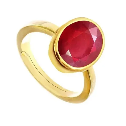 and Adjustable Manik Gemstone Panchdhatu Ring For Women and Men