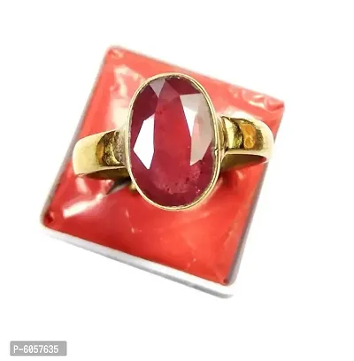 Ruby (Manik)Panchdhatu ADJUSTABLE Ring For Men and Women-thumb0