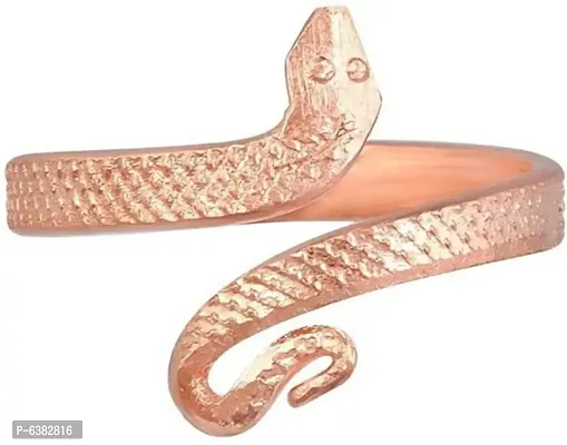Raviour Lifestyle Copper Snake Ring Provides The Fundamental Support Ring Free Size with Open End