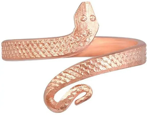 Raviour Lifestyle Snake Ring Provides The Fundamental Support Ring Free Size with Open End