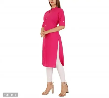 Classic Rayon Solid Kurtis For Womens-thumb4