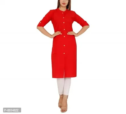 Classic Rayon Solid Kurtis For Womens-thumb0