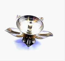 Pure Brass Lotus Shaped Beautiful Diya of Small Size Traditional Diya for All Puja-thumb2