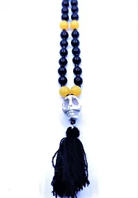 Mund Mala Skull Mala Narmund Mala Shiv Mund Mala Buy Kapal Mala Online 1 Skull Bone Mala Skeleton Mala with Yellow Black Hakik Stone-thumb3