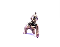 Pure Brass Made Laddu Gopal Ji Idol for Home Temple Little Kanha Murti Special Gift For Someone-thumb1