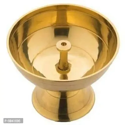 Brass Diya Lotus Shaped Diya For Festive Puja Home Puja-thumb2