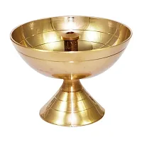 Golden Brass Diya for Special Puja Akhand Jyot Diya for Gods Aarti Decorative Deepak.-thumb3