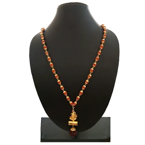 Trending Rudraksha Beaded And Pendant Set Necklace For Men
