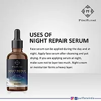 PuriFlame Night Repair Face Serum 100% Natural & Effective-Lightens Skin Tone, Reduces Marks, Anti-Aging & Repairs Skin 60ML-thumb3