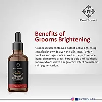 PuriFlame Professional Groom Brightening Face Serum Enriched With Natural Ingredients For Bright, Fair & Glowing Skin , All Skin Type 120ML-thumb2