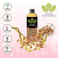 Cold Pressed Sweet Almond Oil For Hair, Body, Skin Care, Face Hair Oil 100 Ml-thumb1