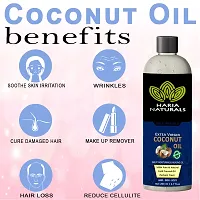 Cold Pressed Extra Virgin Coconut Oil For Skin & Hair Pure & Natural Hair Oil 200 Ml (Pack Of 1) 200 Ml-thumb2