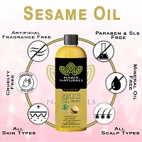 Cold Pressed Extra Virgin Sesame Oil For Body, Skin & Hair Oil 200 Ml (Pack Of 1) 200 Ml-thumb2