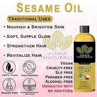 Cold Pressed Extra Virgin Sesame Oil For Body, Skin & Hair Oil 200 Ml (Pack Of 1) 200 Ml-thumb3