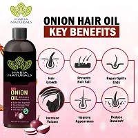 Cold Pressed Red Onion Hair Oil With Keratin Protein Booster, Nourishes Hair Follicles, Anti - Hair Loss, Regrowth Hair Oil 200 Ml (Pack Of 1) 200 Ml-thumb1