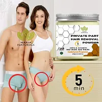 Haria Naturals Hair Removal Powder (Sandalwood Fragrance) Specially For Private Part (For Easy Hair Removal No Risk No Pain) Men & Women 300 gms-thumb1