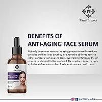 PuriFlame Anti-Aging Face Serum Reduces Fine Line & Wrinkles, Refine Skin Texture & Skin Lightening All Skin Types 60ML-thumb2