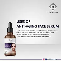 PuriFlame Anti-Aging Face Serum Reduces Fine Line & Wrinkles, Refine Skin Texture & Skin Lightening All Skin Types 120ML-thumb3