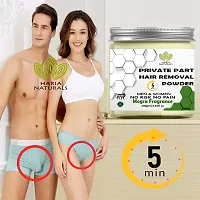 Haria Naturals Hair Removal Powder (Mogra Fragrance) Specially For Private Part (For Easy Hair Removal No Risk No Pain) Men & Women 300 gms-thumb1