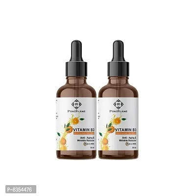 PuriFlame Vitamin B3 Professional Anti-Aging & Wrinkle Reducer-Skin Clearing Face Serum-Brightens Skin Tone, Reduces Wrinkes, Fine Line & Repairs Sun Damage 60ML-thumb0