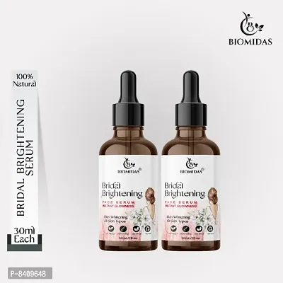 Biomidas Professional Bridal Brightening Face Serum Enriched With Natural Ingredients For Bright , Fair  Glowing Skin , All Skin Type 60ML