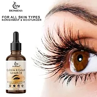 Biomidas 100% Pure Eyebrow  Eyelash Growth Oil-Enriched With Natural Ingredients For Long  Thick Eyebrows  Eyelashes 30ML-thumb1