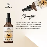 Biomidas 100% Pure Eyebrow  Eyelash Growth Oil-Enriched With Natural Ingredients For Long  Thick Eyebrows  Eyelashes 30ML-thumb2