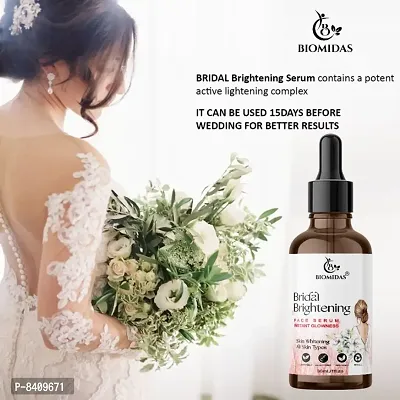 Biomidas Professional Bridal Brightening Face Serum Enriched With Natural Ingredients For Bright , Fair  Glowing Skin , All Skin Type 90ML-thumb2