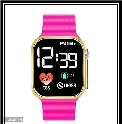 Time Up Digital Dial Ultra Design Full LED Display Silicone Kids Watch 5 15 Years URT X-thumb0