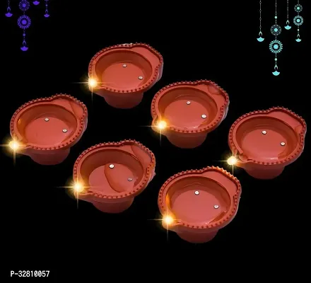 Modern Electric Flameless  LED Diya Combo-thumb0