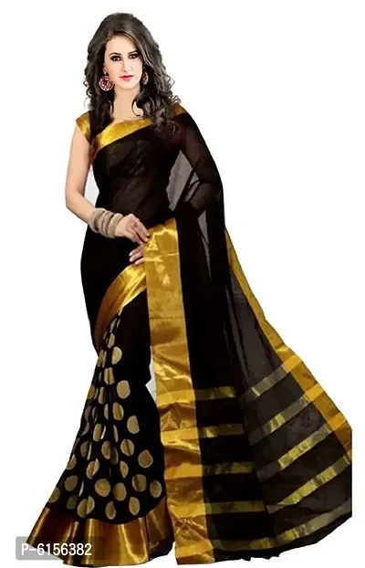 Beautiful Cotton Silk Saree with Blouse piece-thumb0