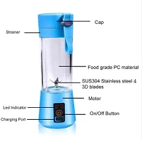 Portable Electric USB Juice Maker Juicer Bottle Blender Grinder Mixer, Rechargeable Bottle with 4 Blades-thumb4