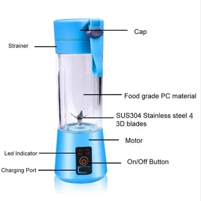 Portable Electric USB Juice Maker Juicer Bottle Blender Grinder Mixer