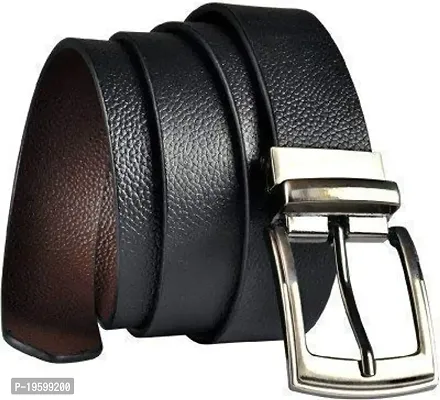 Look Like fashion Genuine Split Leather Black formal Belt For Men (Free size)-thumb0