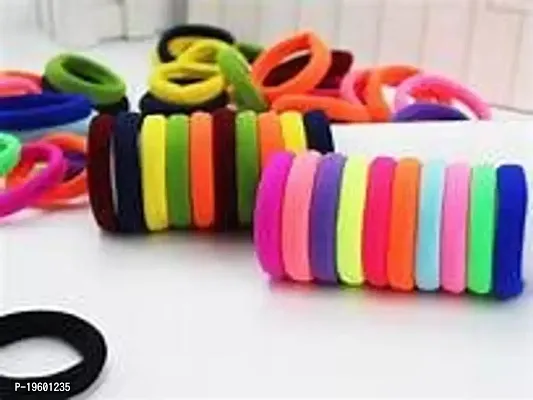 Looks Like fashion Multicolour Cotton Elastic Rubber Hair Bands for Women -30 Pieces