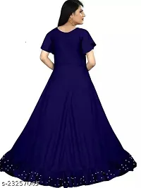 Girls  Women Gown - Fit and Flare Maxi Gown-thumb1