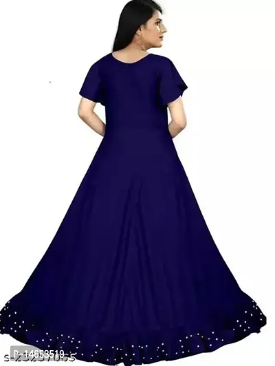 Girls  Women Gown - Fit and Flare Maxi Gown-thumb2