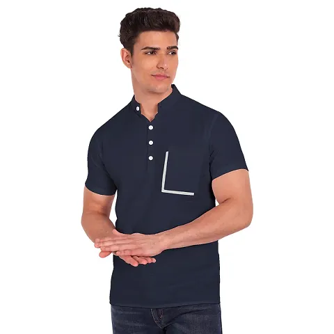 Elegant Solid Short Sleeves Casual Shirts For Men