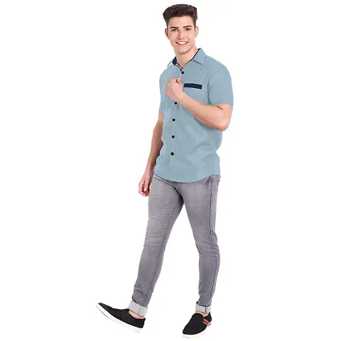 Stylish Cotton Short Sleeves Casual Shirts