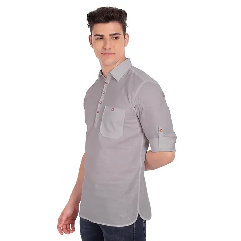 Elegant Solid Long Sleeves Casual Shirts For Men