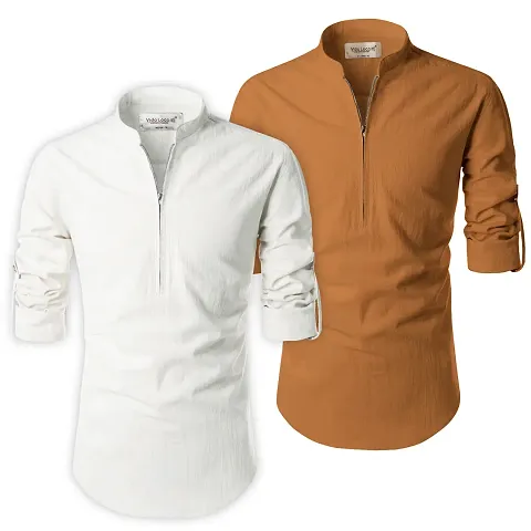 Stylish Men Short Kurta (Pack of 2)