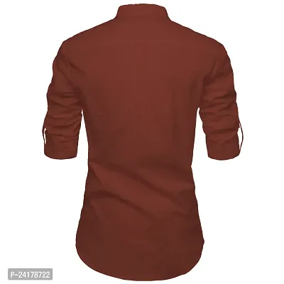 Reliable Cotton Solid Short Length Kurta For Men-thumb2