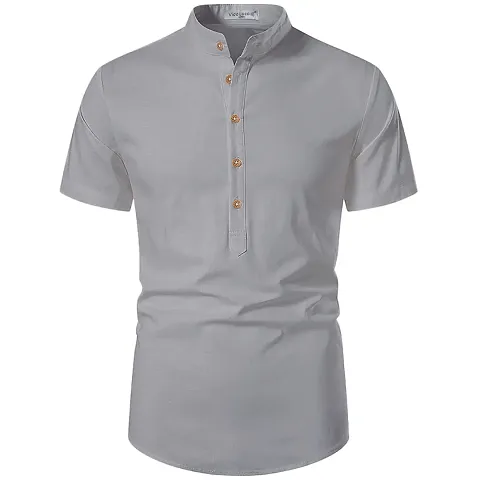 Classic Solid Short Kurta for Men