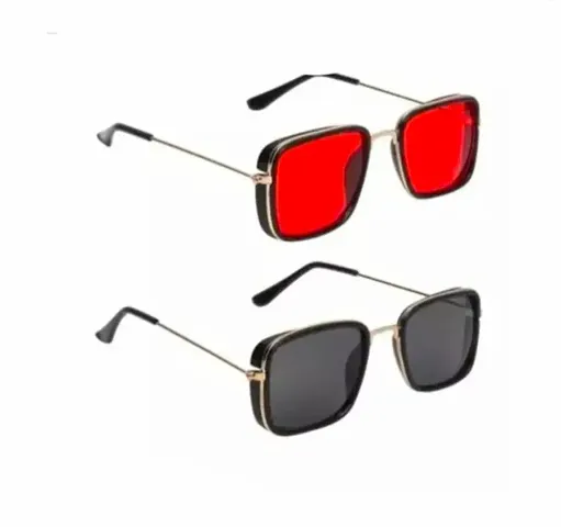 Classy Solid Sunglasses, Pack of 2