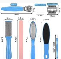 Pedicure Tools Kit 8 in 1, Foot Scrubber Set Foot File Callus Remover Prevent Dead Skin Foot Skin Care Tool Set-thumb1