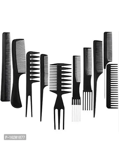 Set of 10pc Professional Hair Cutting  Styling Comb Kit-thumb0
