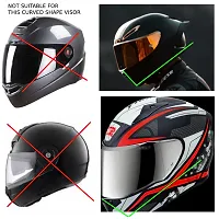 CS Glare Motorcycle Helmet Waterproof Lens Film Rain Protection Film Transparent Lens Sticker Helmet Anti Rain Film Visor Shield for Flat Helmet Visor - (Anti Rain Film)-thumb3